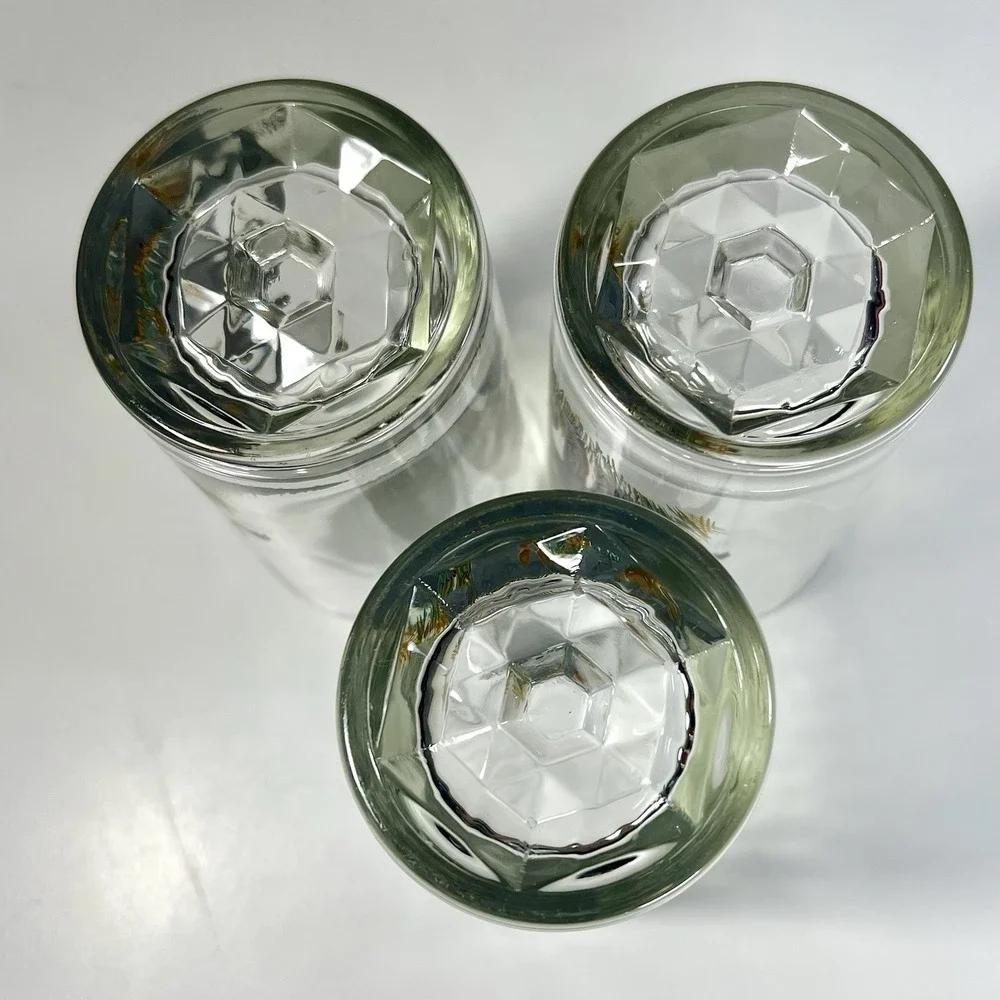 VTG Pasari Wildlife Safari Elephant with Baby Cocktail‎ Glasses Barware Set of 3